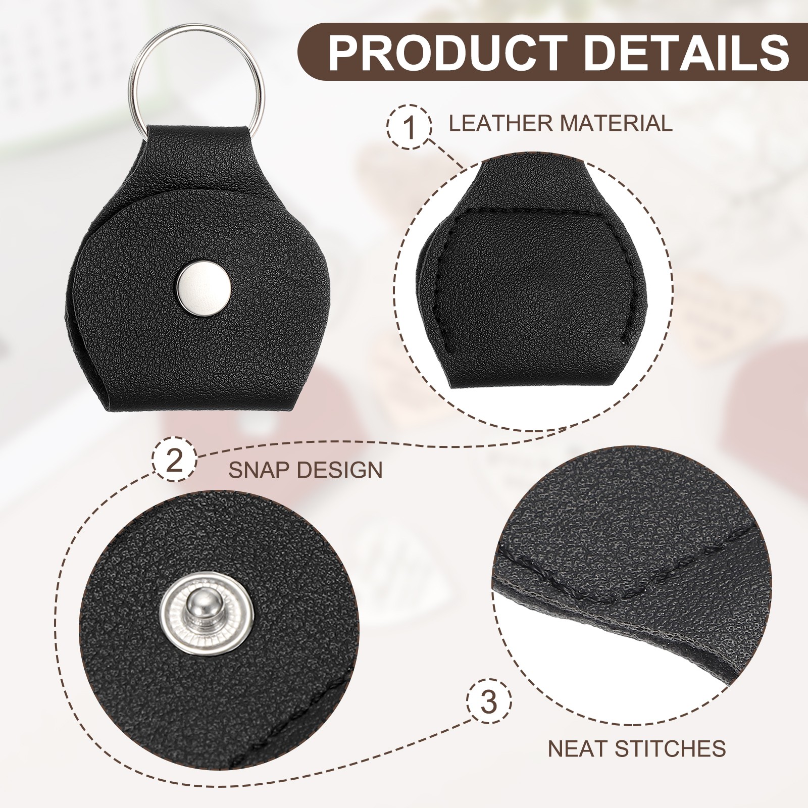 Pocket Hug Token with Leather Keychain, Be Strong When You’re Weak