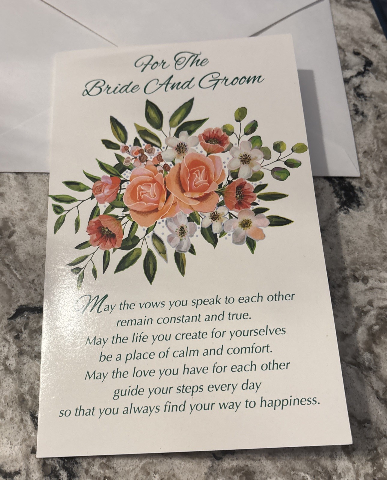 Wedding For The Bride And Groom All The Best 5”x7.75″ Stockwell Greeting Card