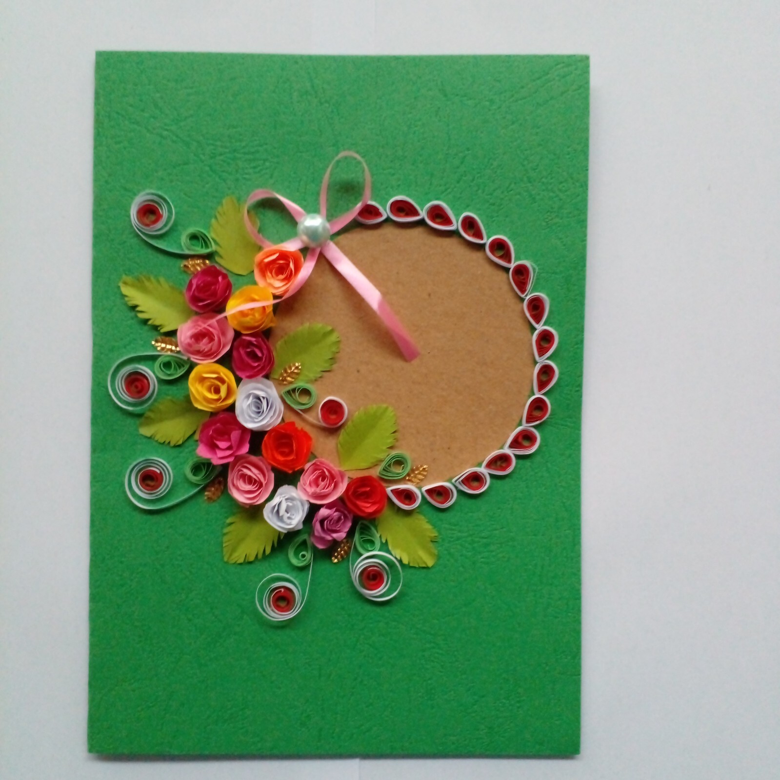 Handmade Paper Crafted Flowers New Year, Anniversary, Birth Day Wishes Sri Lanka