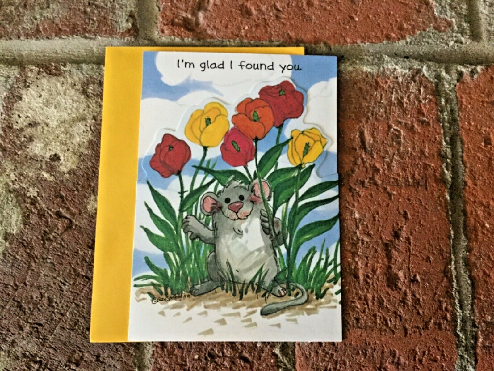 New Vintage 90’s Suzy’s Zoo I’m Lucky I Found You Card With Envelope Super Cute!