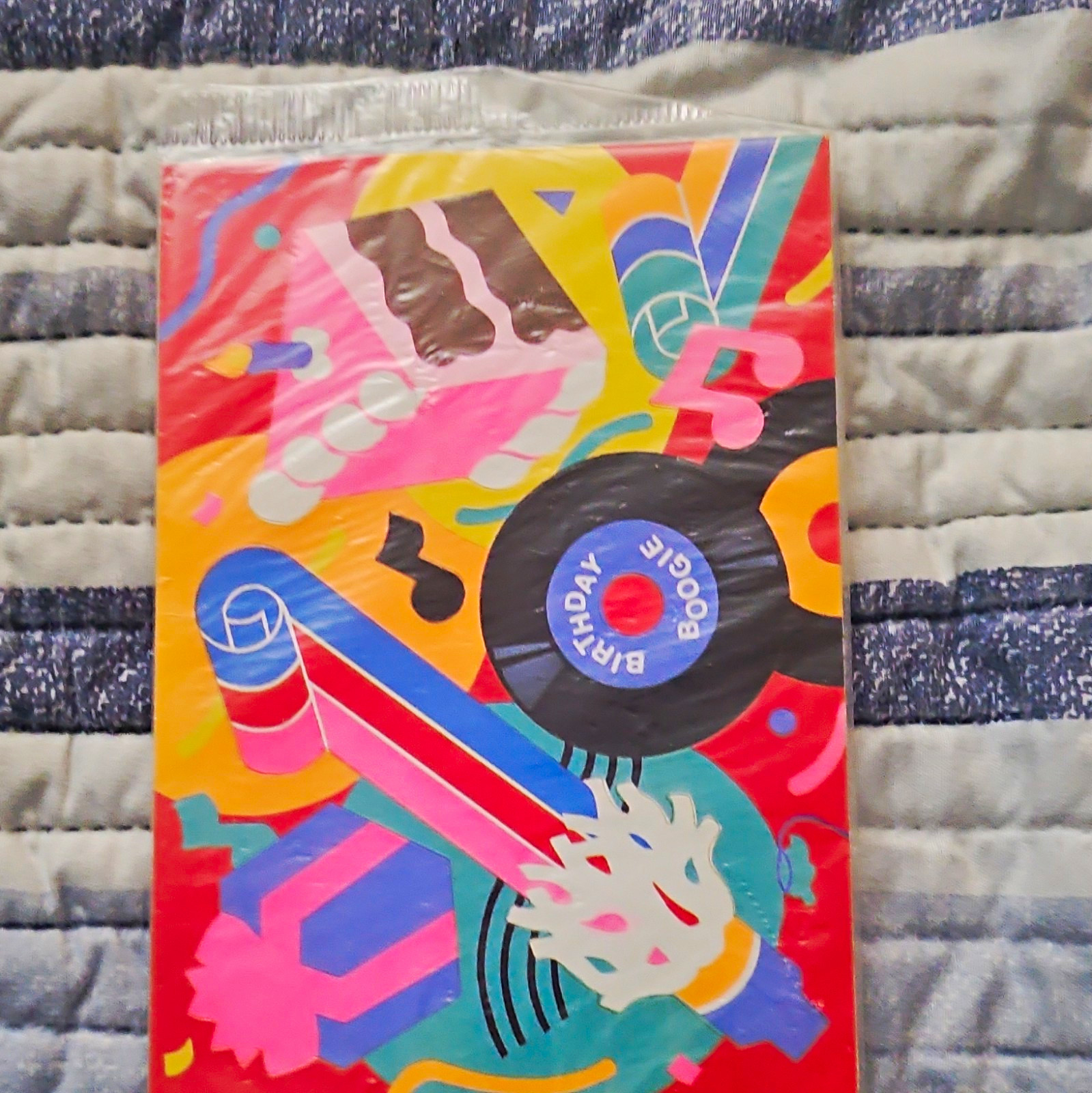 Hallmark Happy Birthday Greeting Card w/ Envelope & Sticker, Multicolor