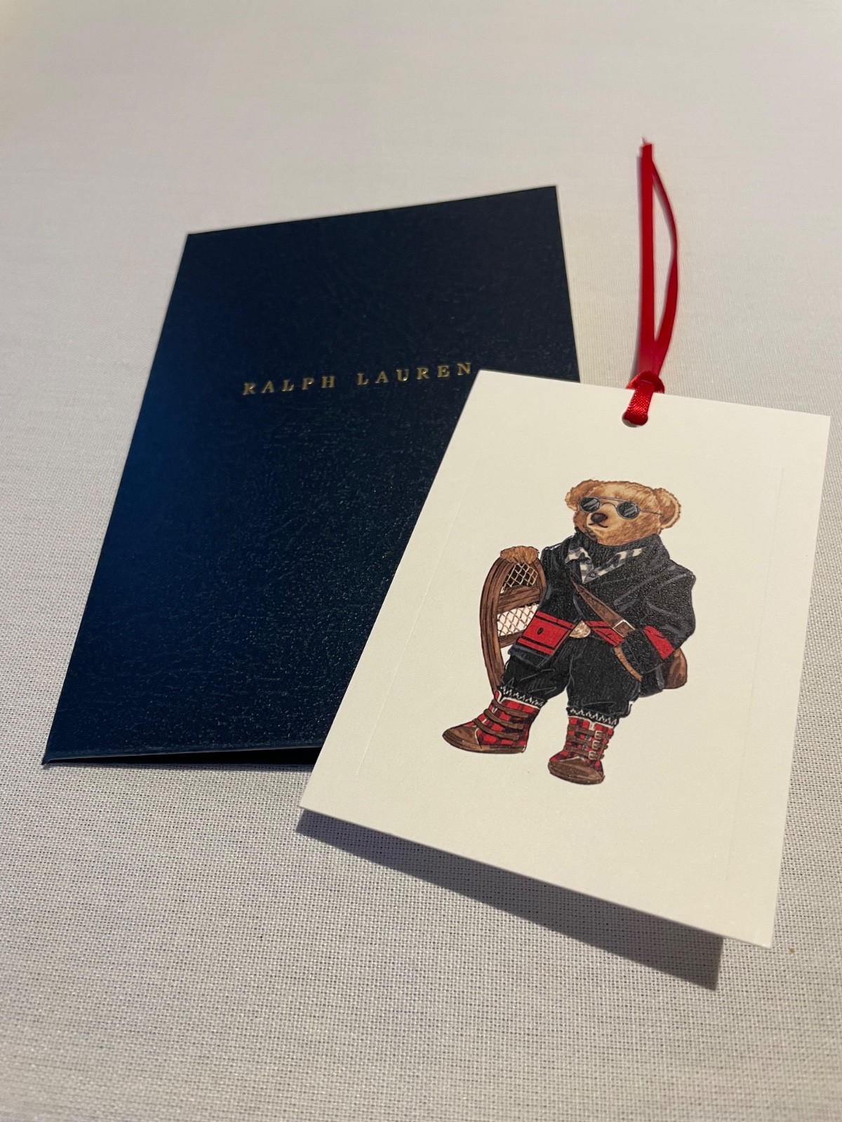 RALPH LAUREN Holiday Polo Bear Gift Enclosure Card
