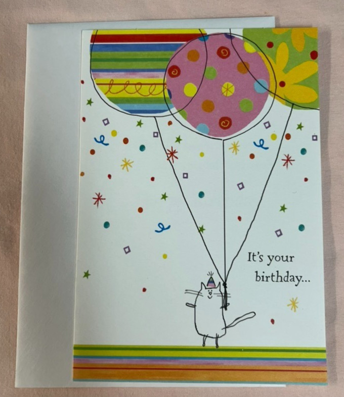 Happy Birthday Greeting Card w/ Envelope ~ It’s Your Birthday ……