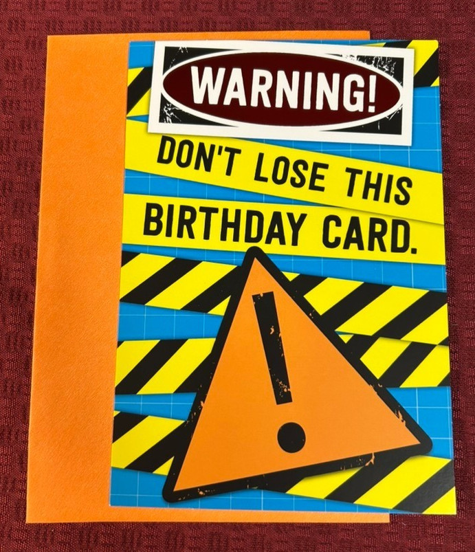 Happy Birthday Greeting Card W/ Envelope ~ Funny