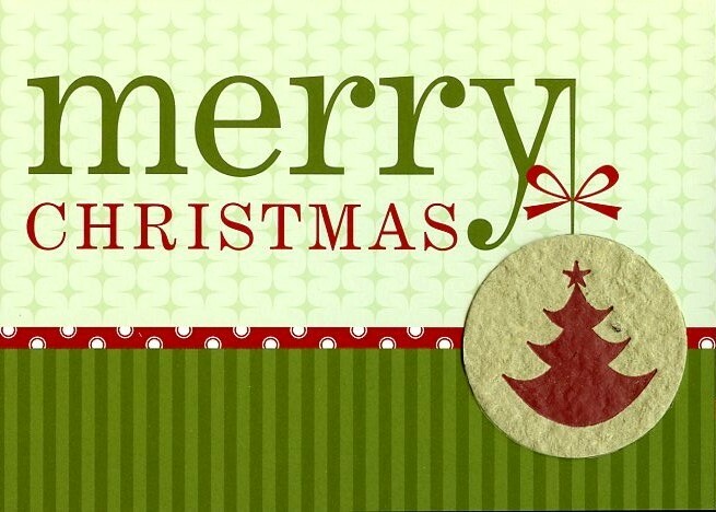 Merry Christmas – Plantable – Christmas Tree Free Greeting Card – 18902