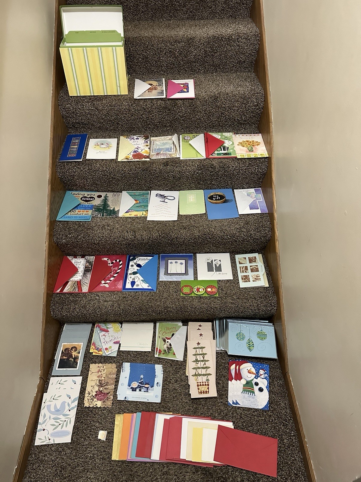 HUGE Lot Variety Greeting Cards & Envelopes – Hallmark, All Occasion + Box