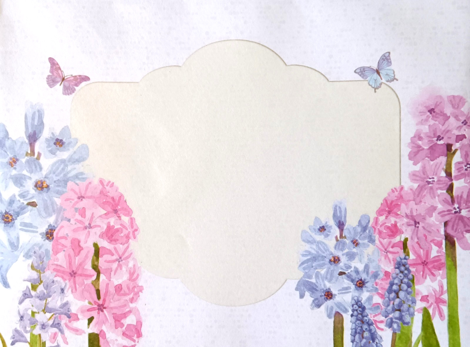 Art Greeting Get Well Thoughts Health Take Care Flower Butterflies Be Well