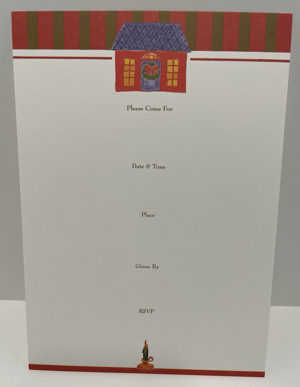 Christmas Holiday Party Invitations Open Box Set Of 10 Cards And Envelopes