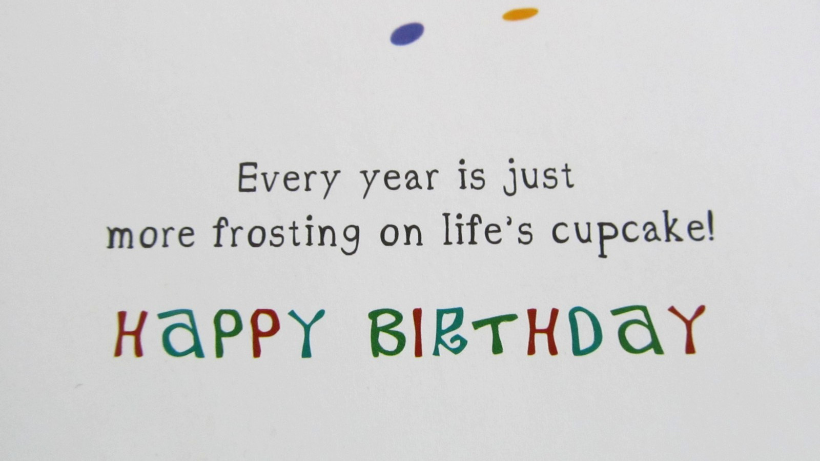 NOS Birthday Greeting Card, Env. & Seal – Dog Licking Cupcake