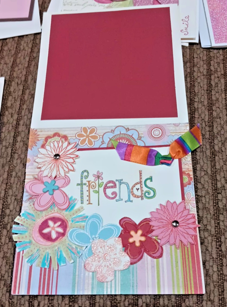 Lot of 6 Greeting Cards w/envelopes NEW ~ UNUSED (4)homemade, (2)Hallmark