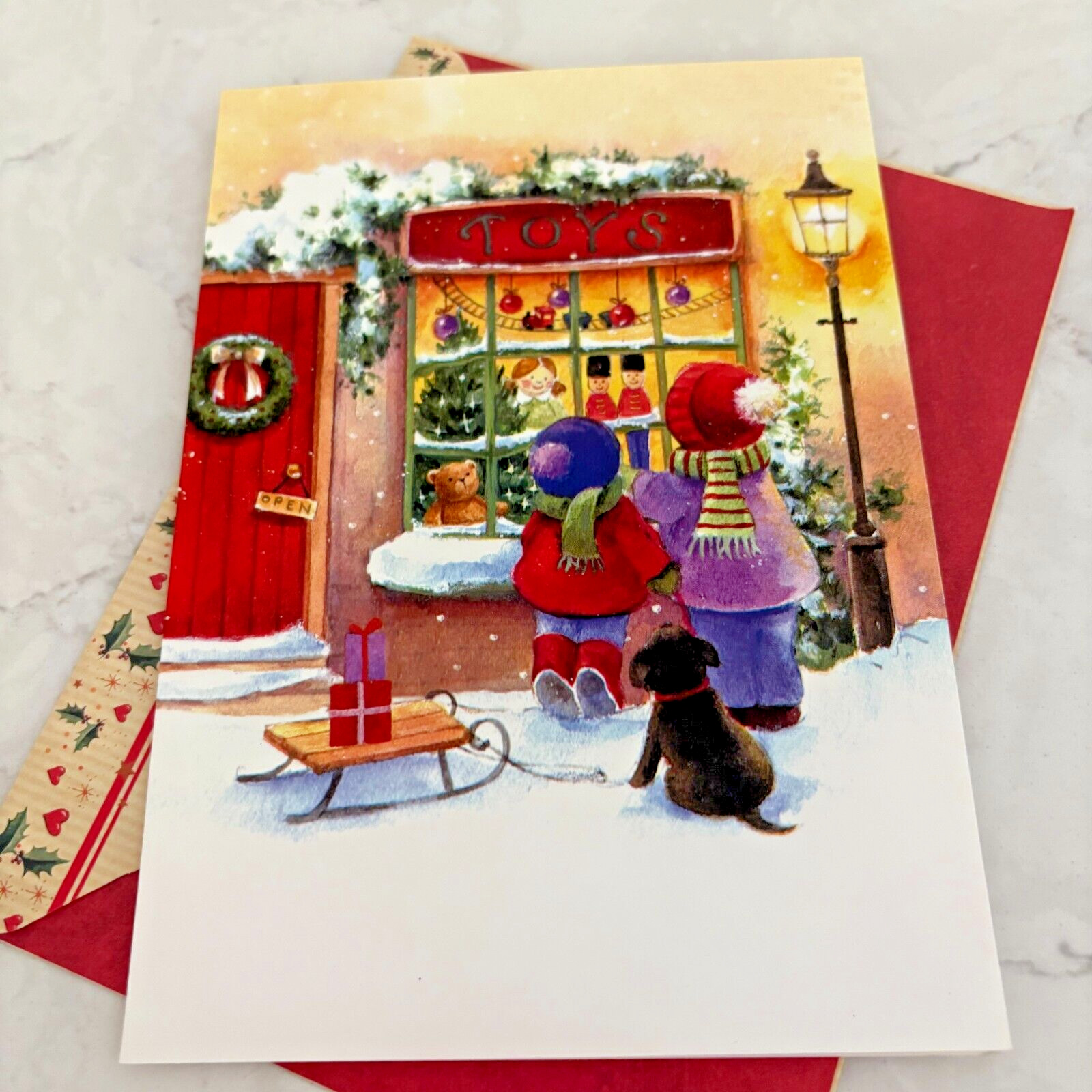May The Gifts of Christmas Be Love And Joy Toys Greetings Card with Envelope