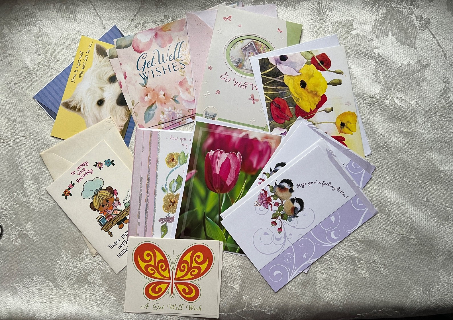 Unbranded Get Well Greeting Cards lot of 11