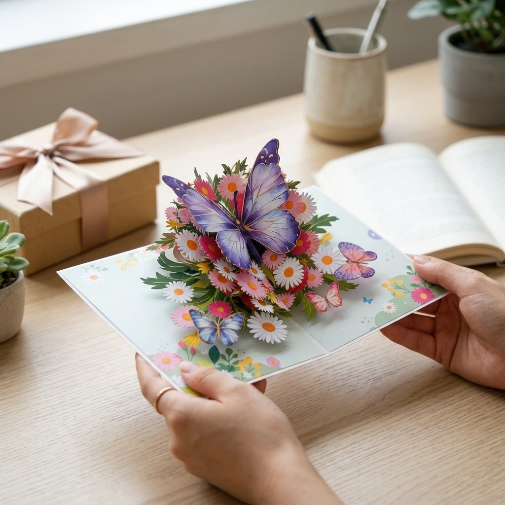 Heartwarming Butterfly Pop Up Card – Perfect Mother’s Day Greeting Card