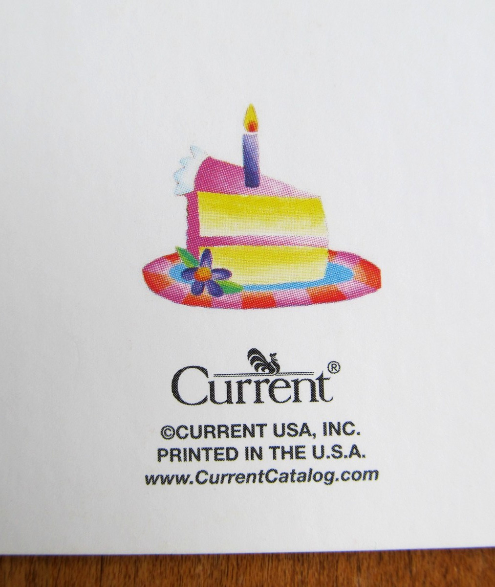 NOS Current Birthday Greeting Card, Env. & Seal – Big Slice of Birthday Cake