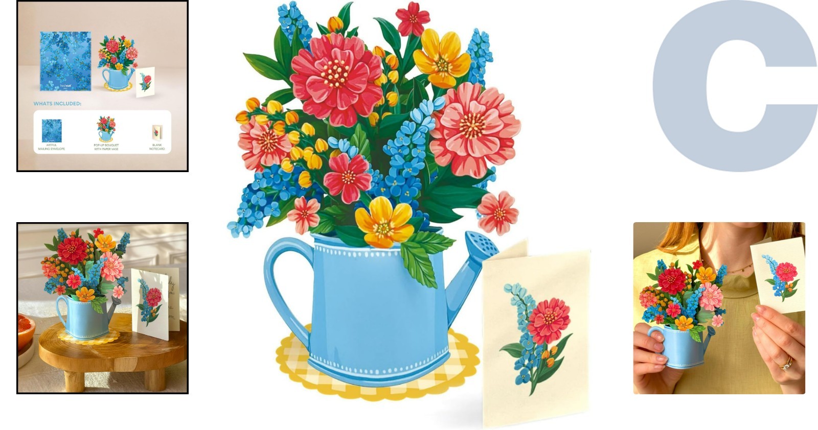 Unique 6 Inch Floral Pop-Up Card – Perfect Gift for Any Celebration or Thank You