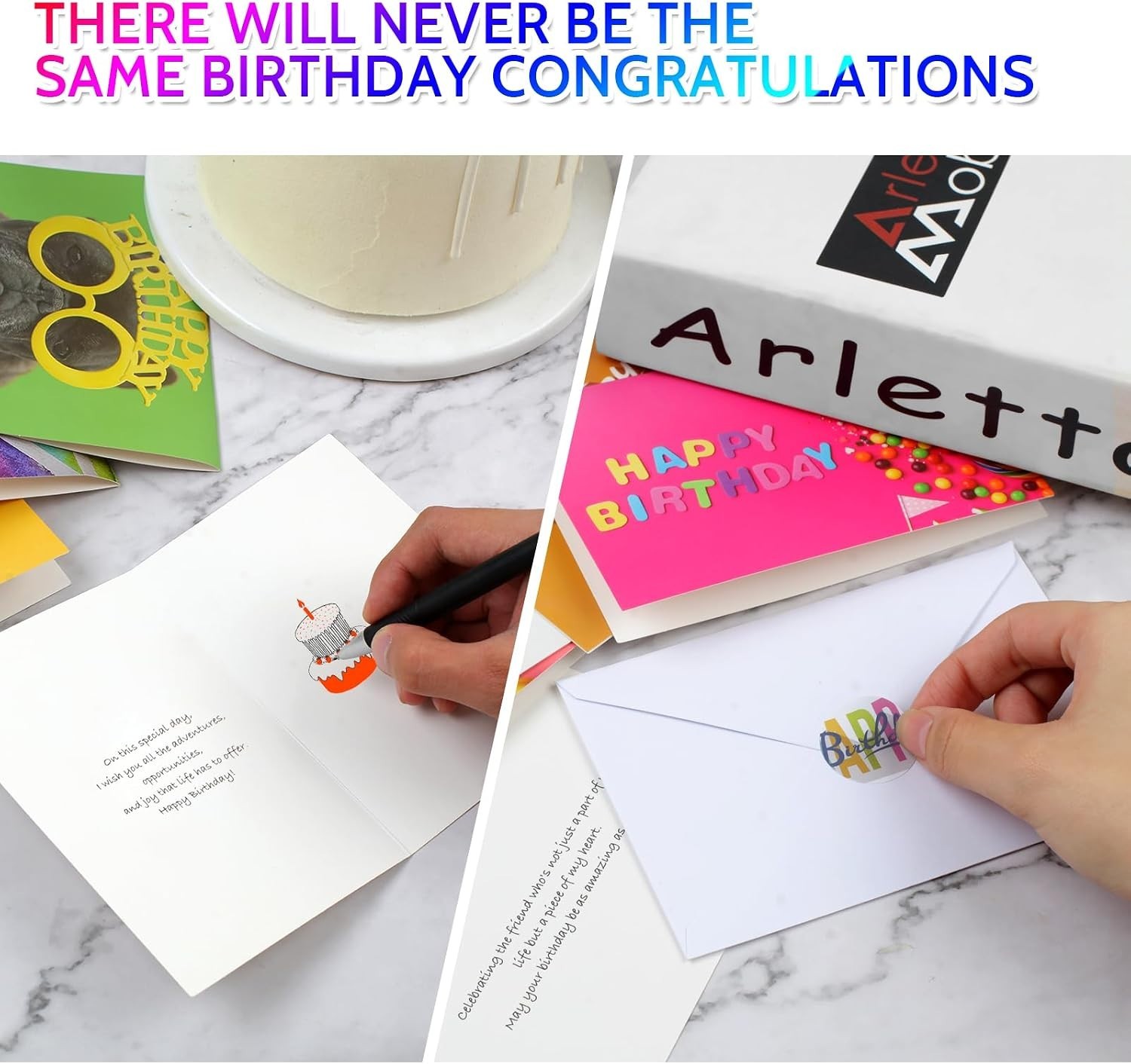 Bulk 32 Assorted 4×6 Birthday Cards & Envelopes – Pre-Printed Blessings Included