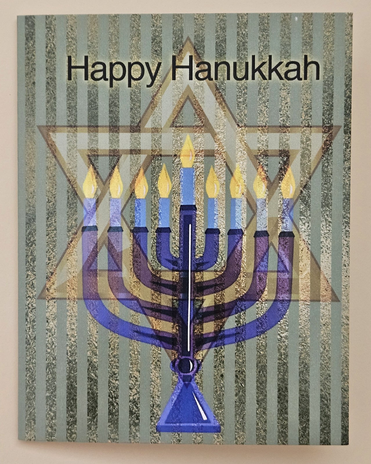 Happy Hannukah / Greeting Card (incl. Envelope 4×5.12″)