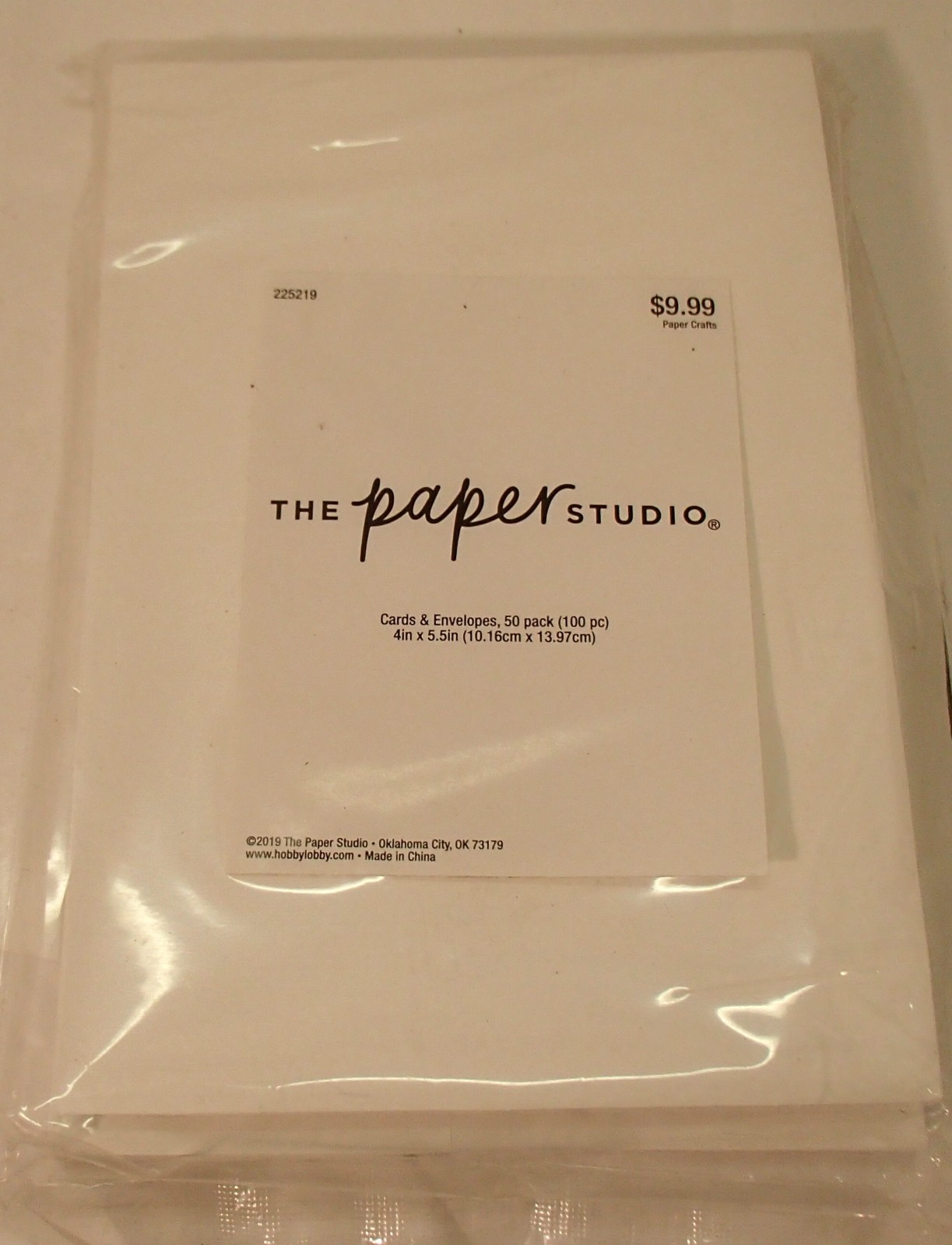 225219 The Paper Studio Cards/ Envelopes 50 Pack Ivory White 4″ x 5.5″ Set