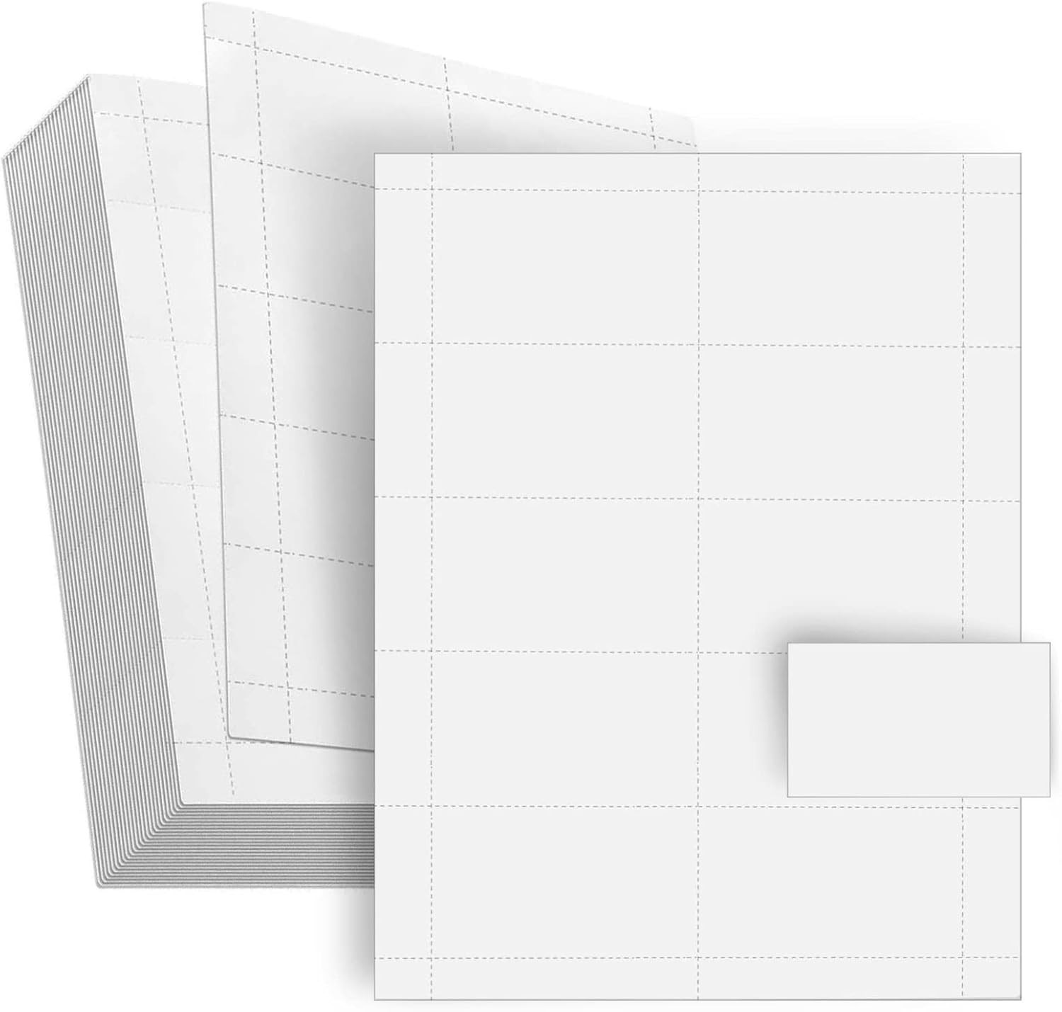 Customizable Printable Business Cards – 3.5 x 2 in – 100 Sheets, 1000 Perforated