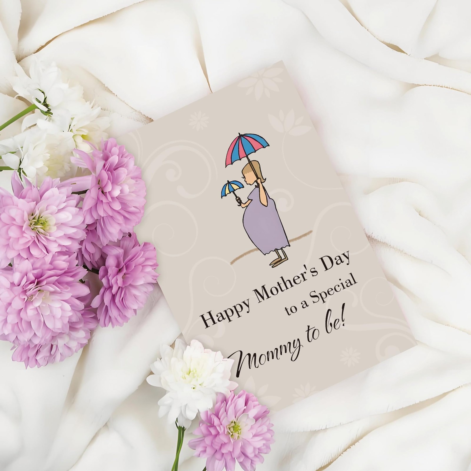 Mommy To Be Mother’s Day Card, Pregnant Mom Mothers Gifts, First Mothers Day