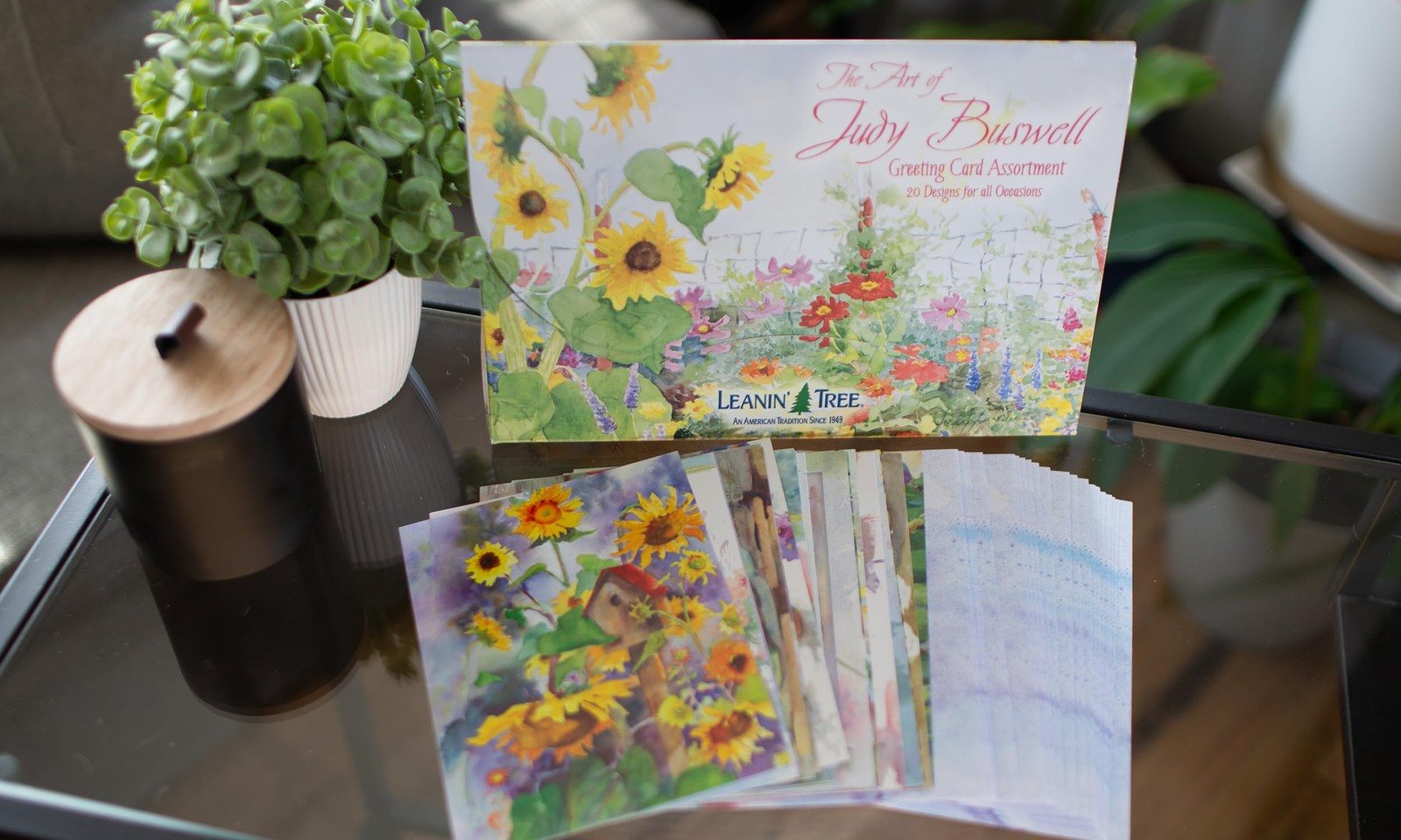 The Art of Judy Buswell – Made in USA – 20 All Occasion Cards Assortment Box wit