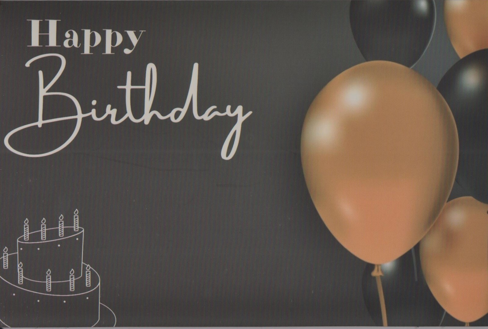 Birthday Balloons Cupcakes Sparkle Candle 1 Card 1 Envelope Greeting Card