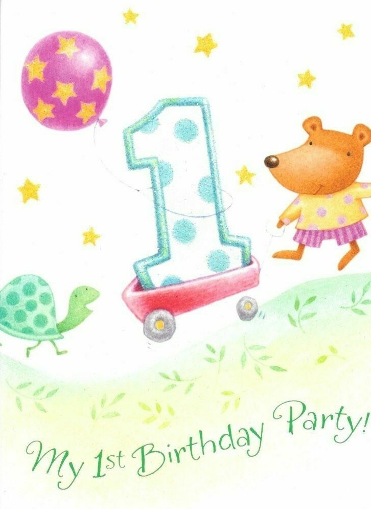 Hallmark “My 1st Birthday Party” Invitations & Envelopes Package of 8