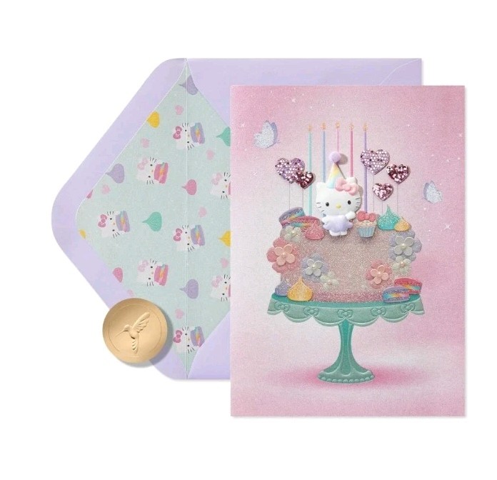 Papyrus Hello Kitty Birthday Cake Birthday Card