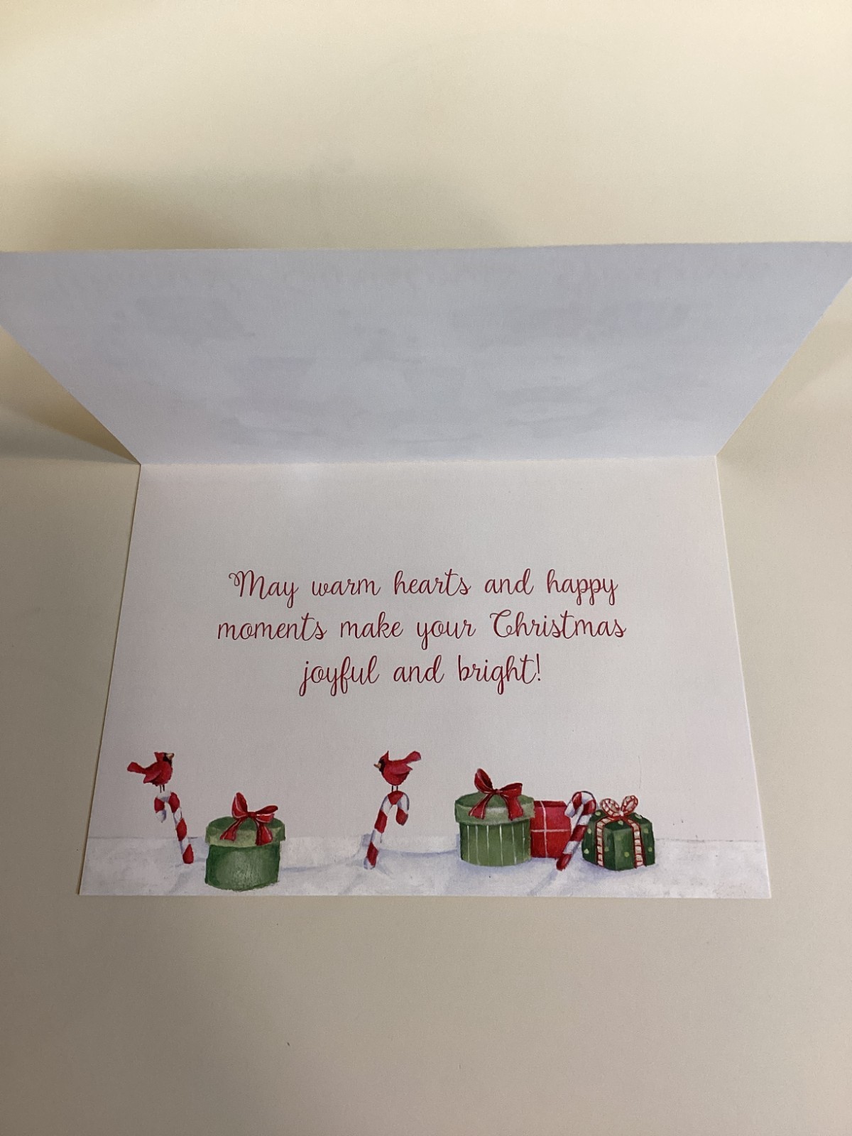 3 Large Colorful Christmas Cards with Matching Envelopes 7-1/2″ x 5-1/2″