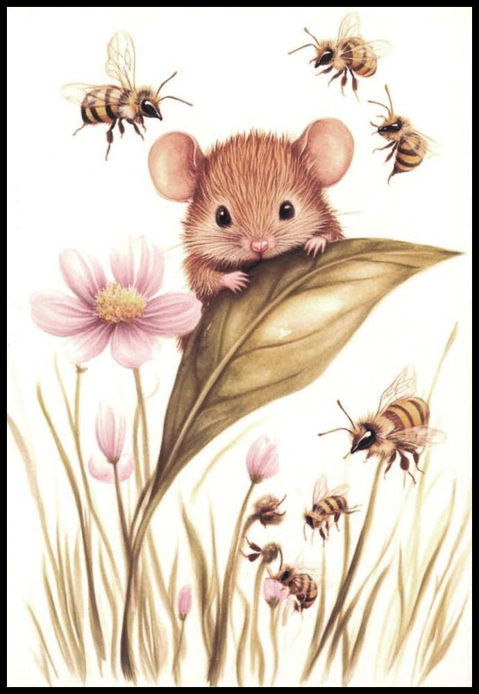 Notecard – Mouse – Any Occasion – Blank Inside – 3 1/2″ x 5″ – CL098G