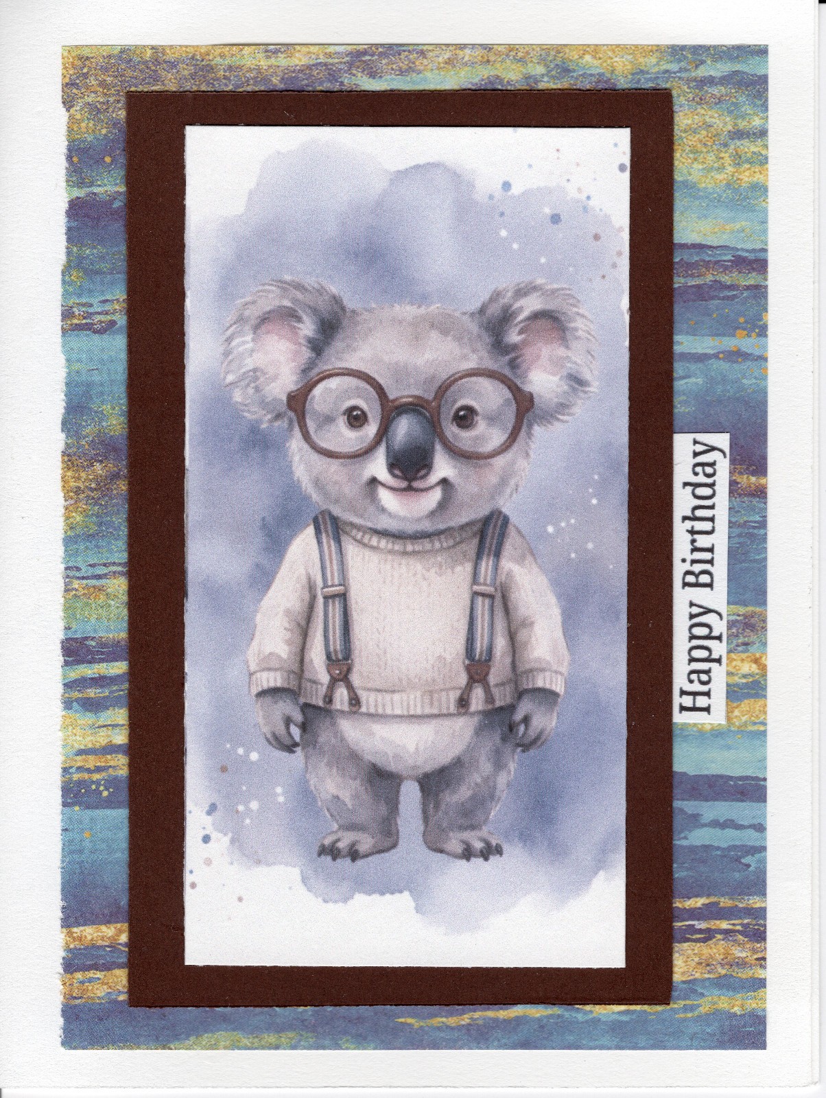 6 x 4.5 Greeting Card/ Funny Humor Koala | Happy Birthday Card TFC