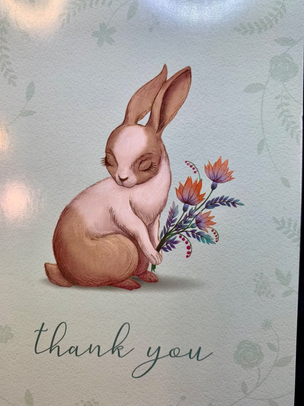 Thank You Card Sweet Bunny I Appreciate You