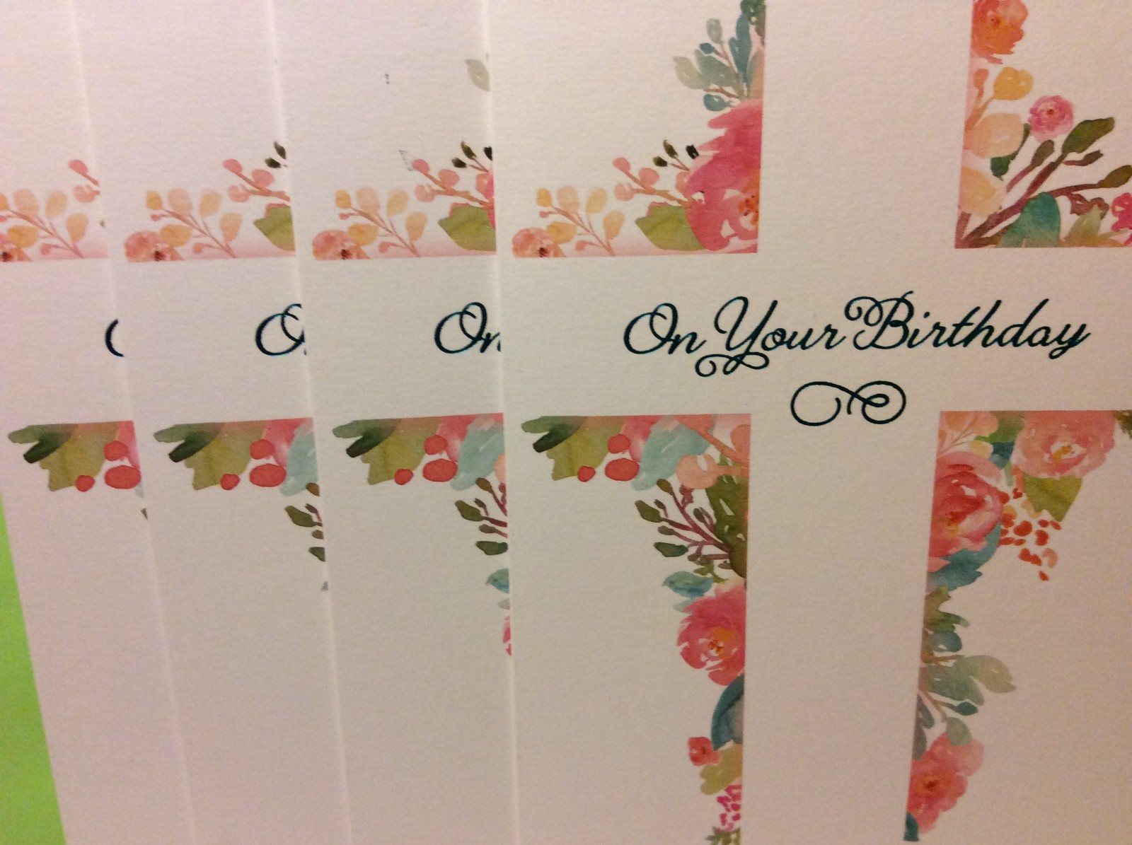 BIRTHDAY RSVP CARDS New w/Envelopes LOT 4 “ON YOUR BIRTHDAY MAY GOD’S LOVE….”