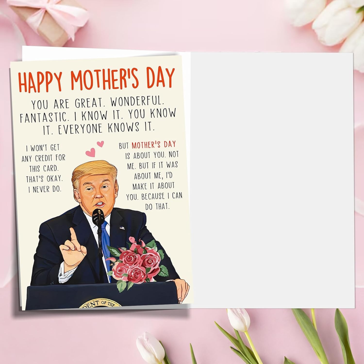 Funny Mothers Day Card Gift for Mom Wife from Daughter Son Husband