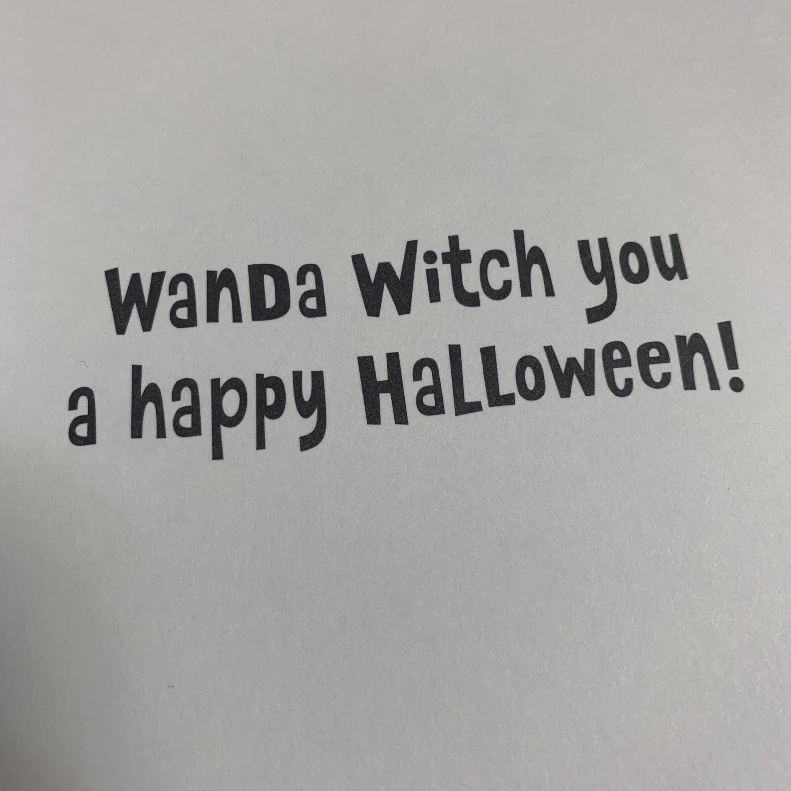 Happy Halloween Knock Knock Funny Who’s There 5”x7” Hallmark Greeting Card
