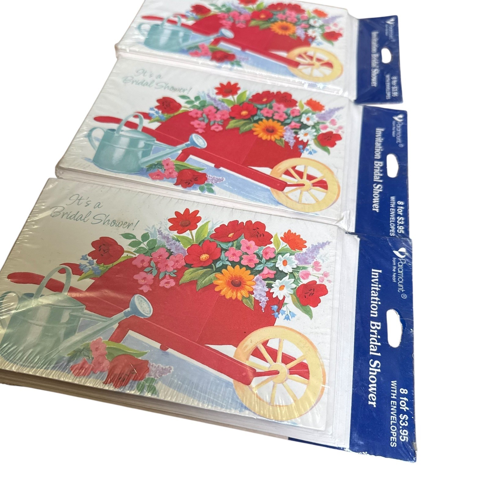 Paramount Bridal Shower Invitations Vintage Garden Floral 24 Count 3 Packs NEW