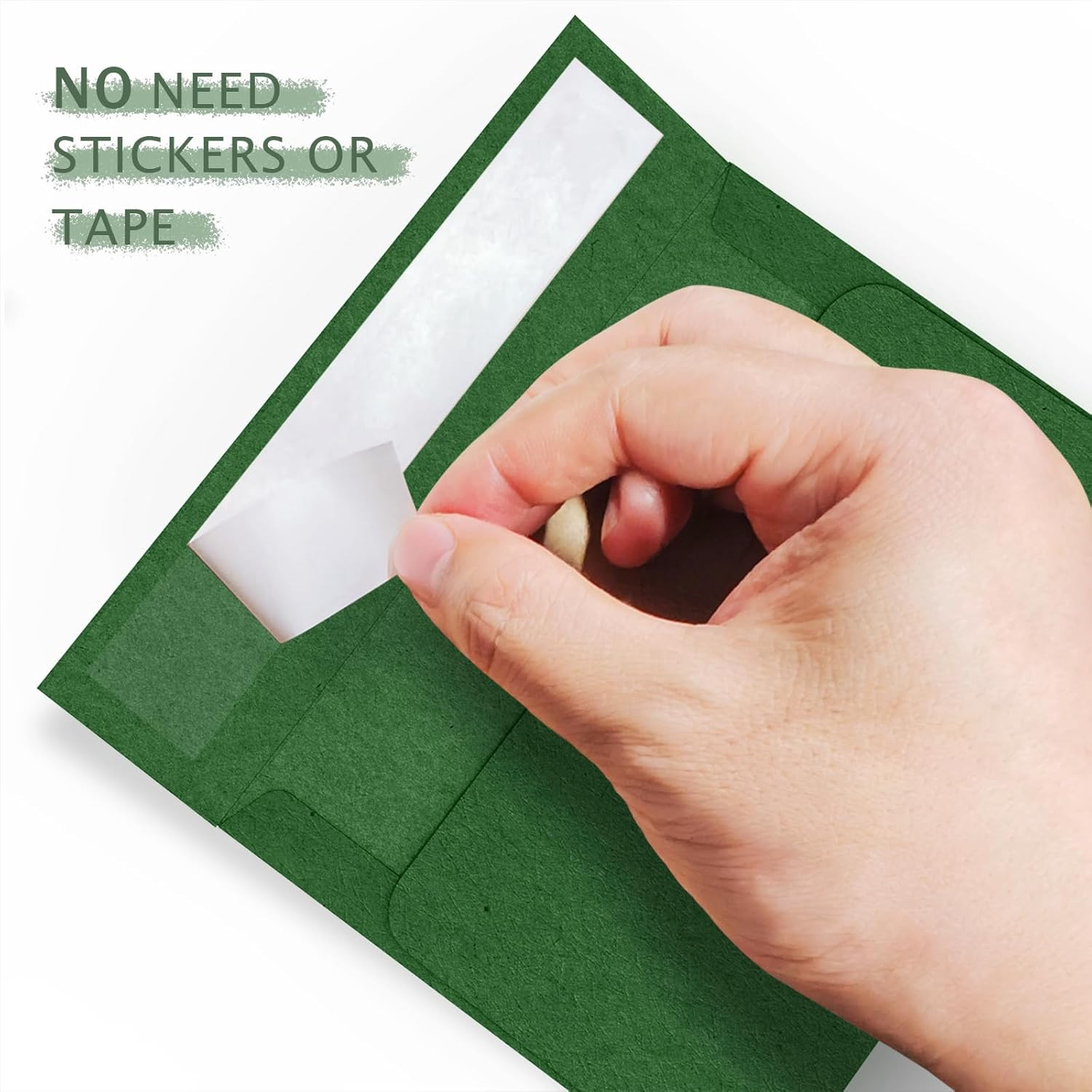 Dark Green Envelopes A2 100 Pack Self Seal, 120 GSM Printable Invitation Envelo
