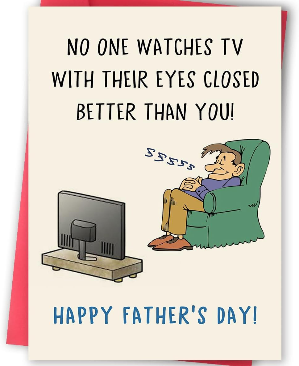 Funny Father’S Day Card for Dad Grandpa, Humorous Fathers Day Gift from Daughter