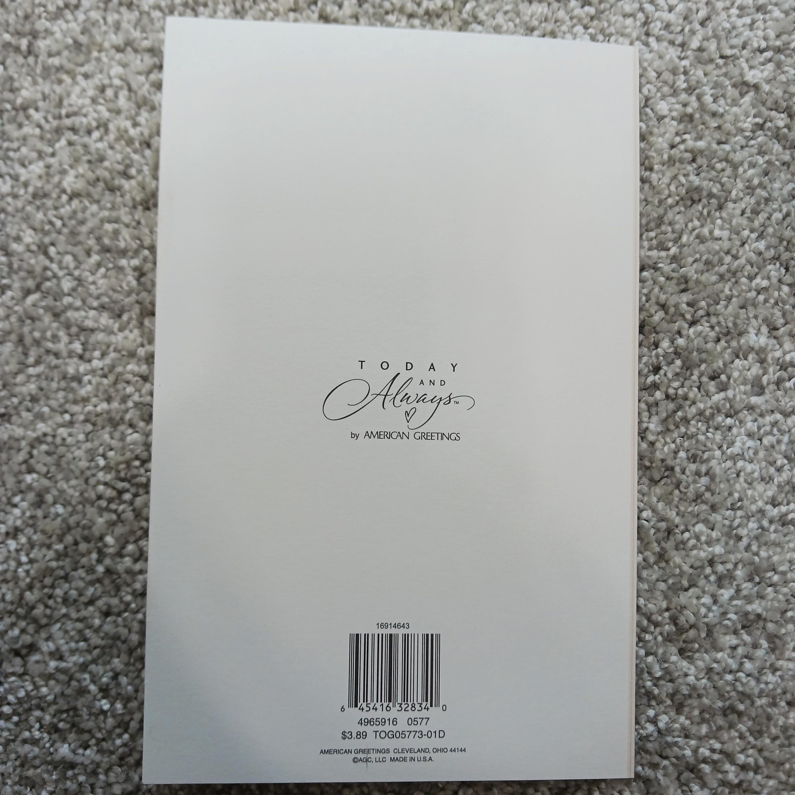 American Greetings Graduation Greeting Card College Graduate Beige Envelope