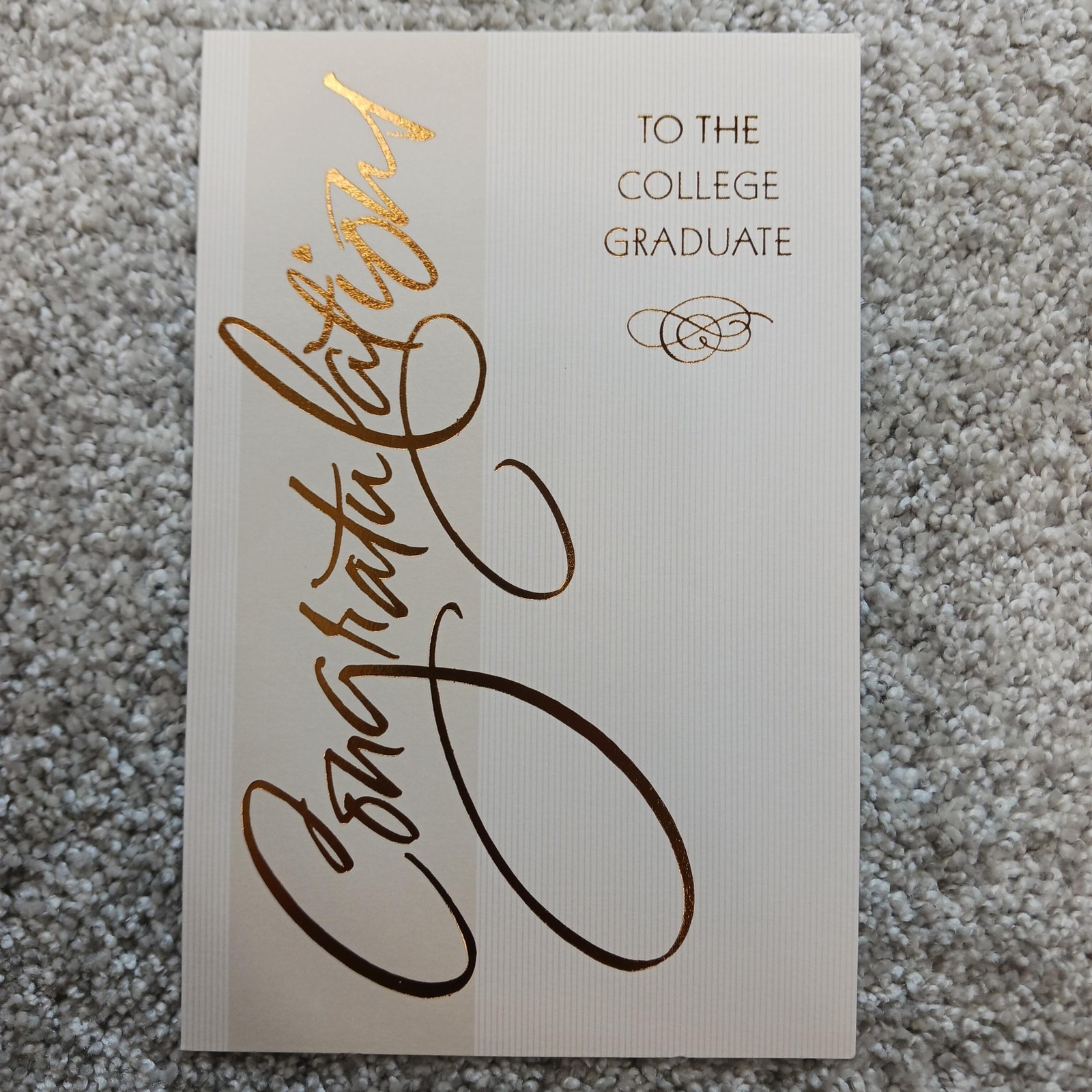 American Greetings Graduation Greeting Card College Graduate Beige Envelope