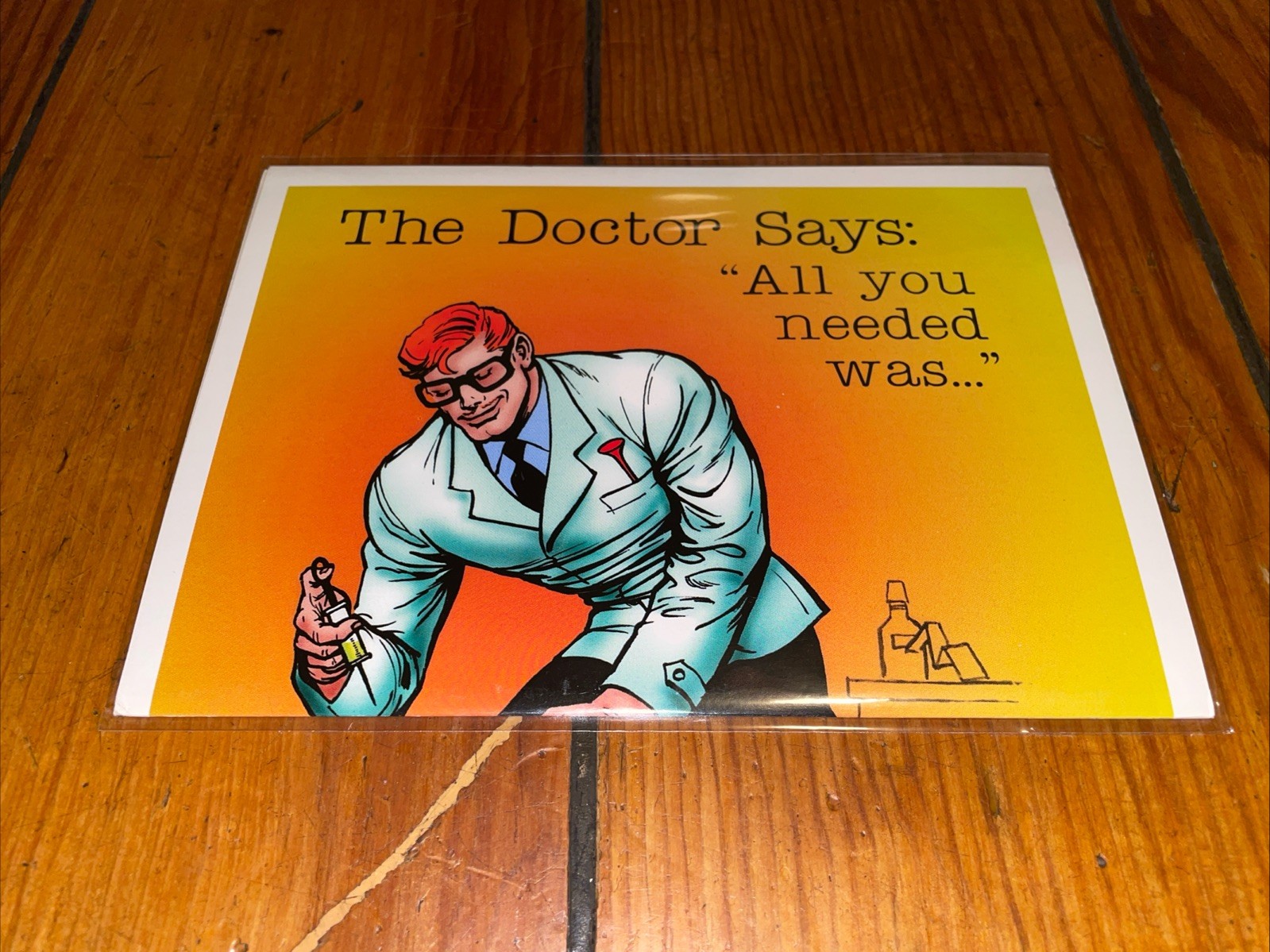Tom of Finland “Doctor Says..Get Well” Tri-Fold Gay ADULT Greeting Card Vintage
