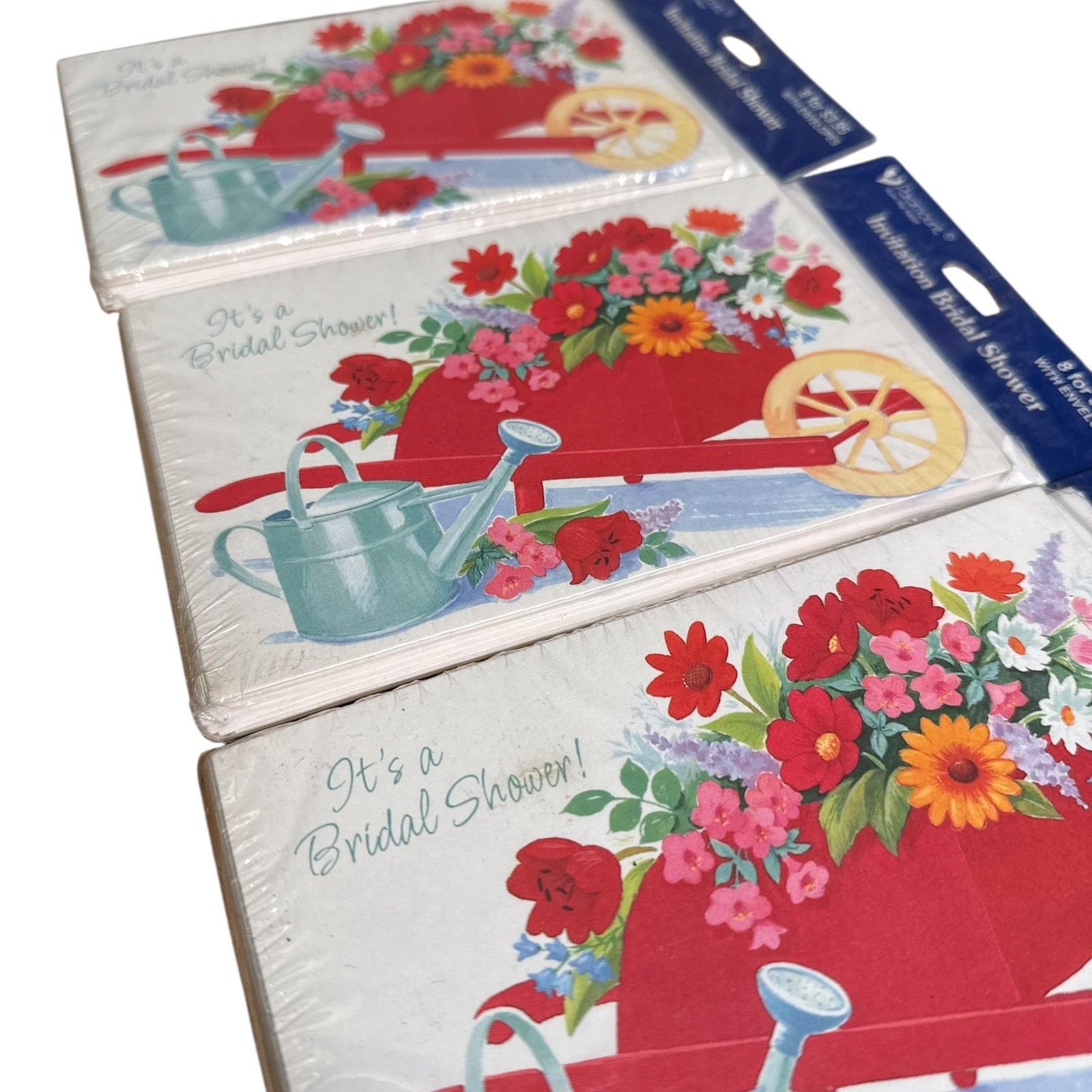 Paramount Bridal Shower Invitations Vintage Garden Floral 24 Count 3 Packs NEW