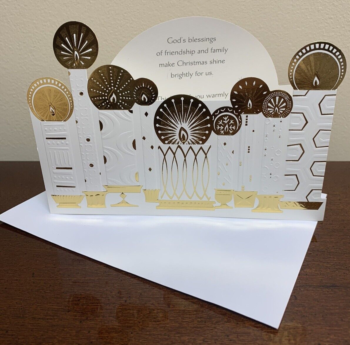 Merry Christmas Friends Friendship Family Blessing Greeting Cards – Set of 8