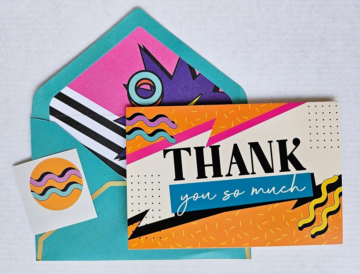 Thank You Gratitude Cards with Envelope and Sticker
