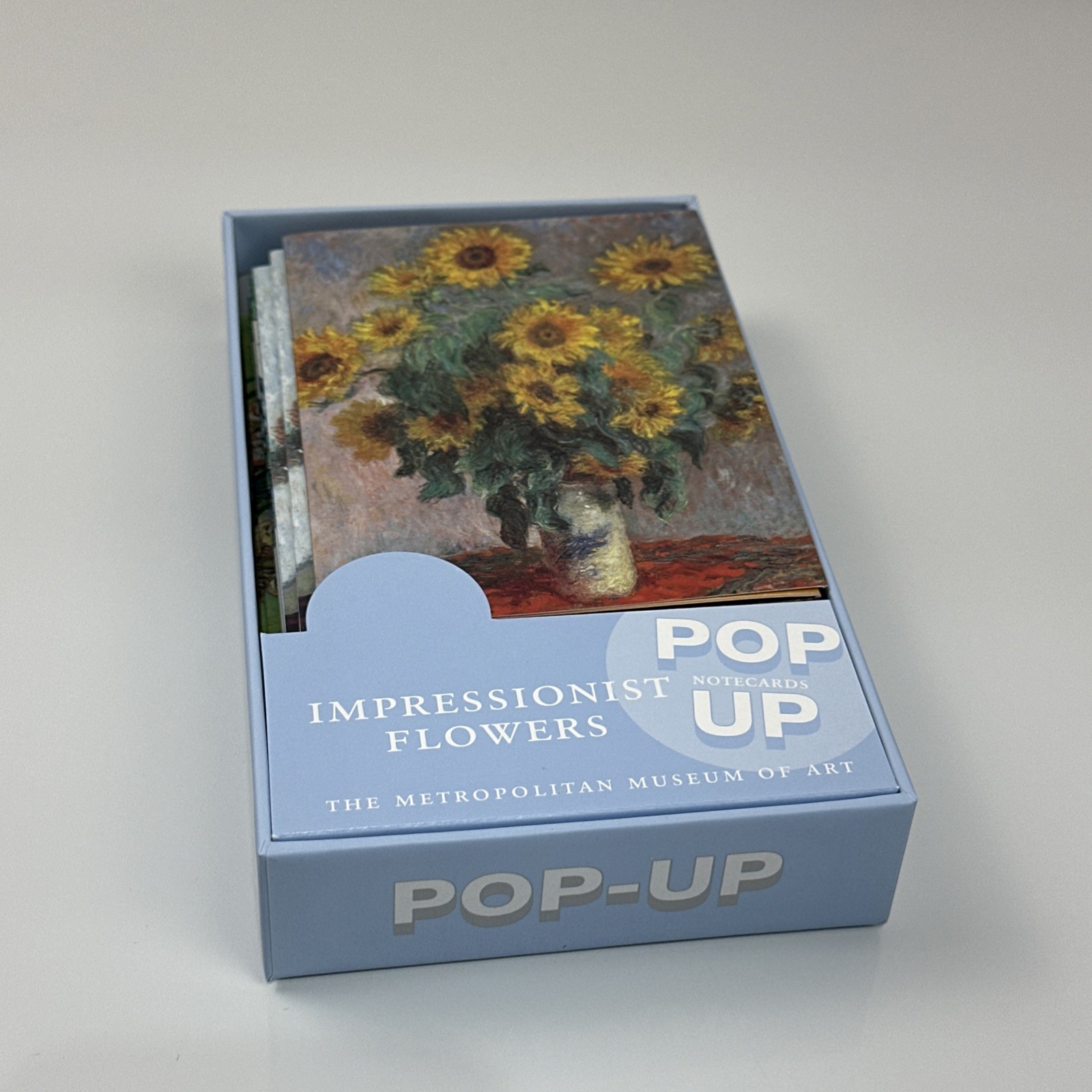 The Met Pop-Up Cards Claude Monet & Van Gogh Flowers Set of 7 w/ Envelopes