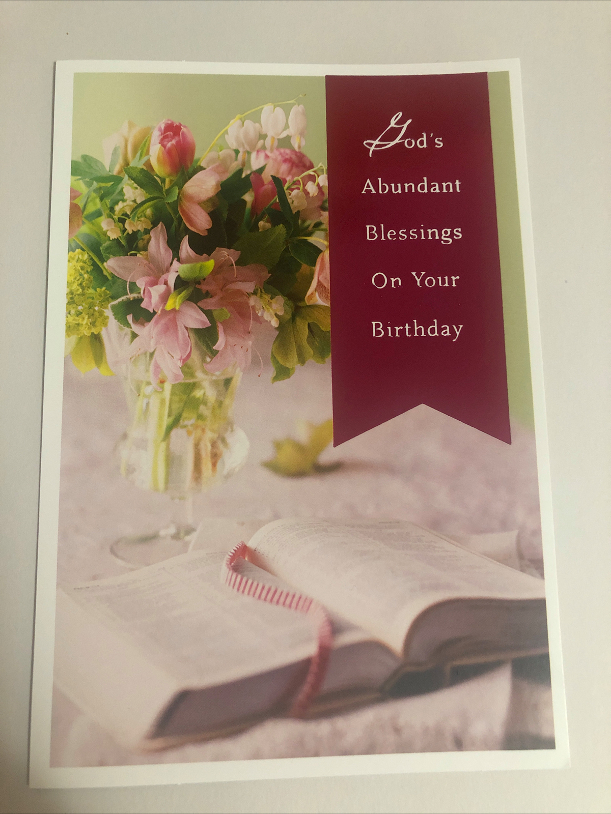 Happy Birthday Religious God’s Blessings On Your Birthday 5”x7” Greeting Card