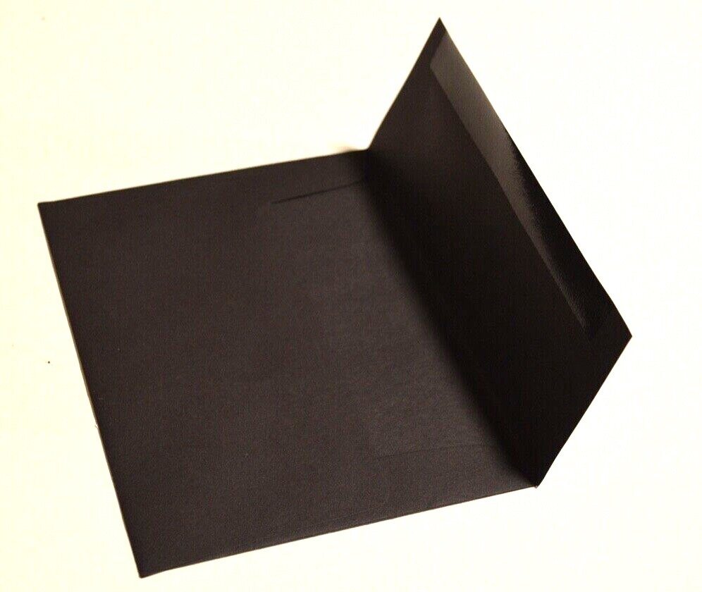 A-7 Black 70 lb square flap envelopes – 100 total: 2 pks. of 50