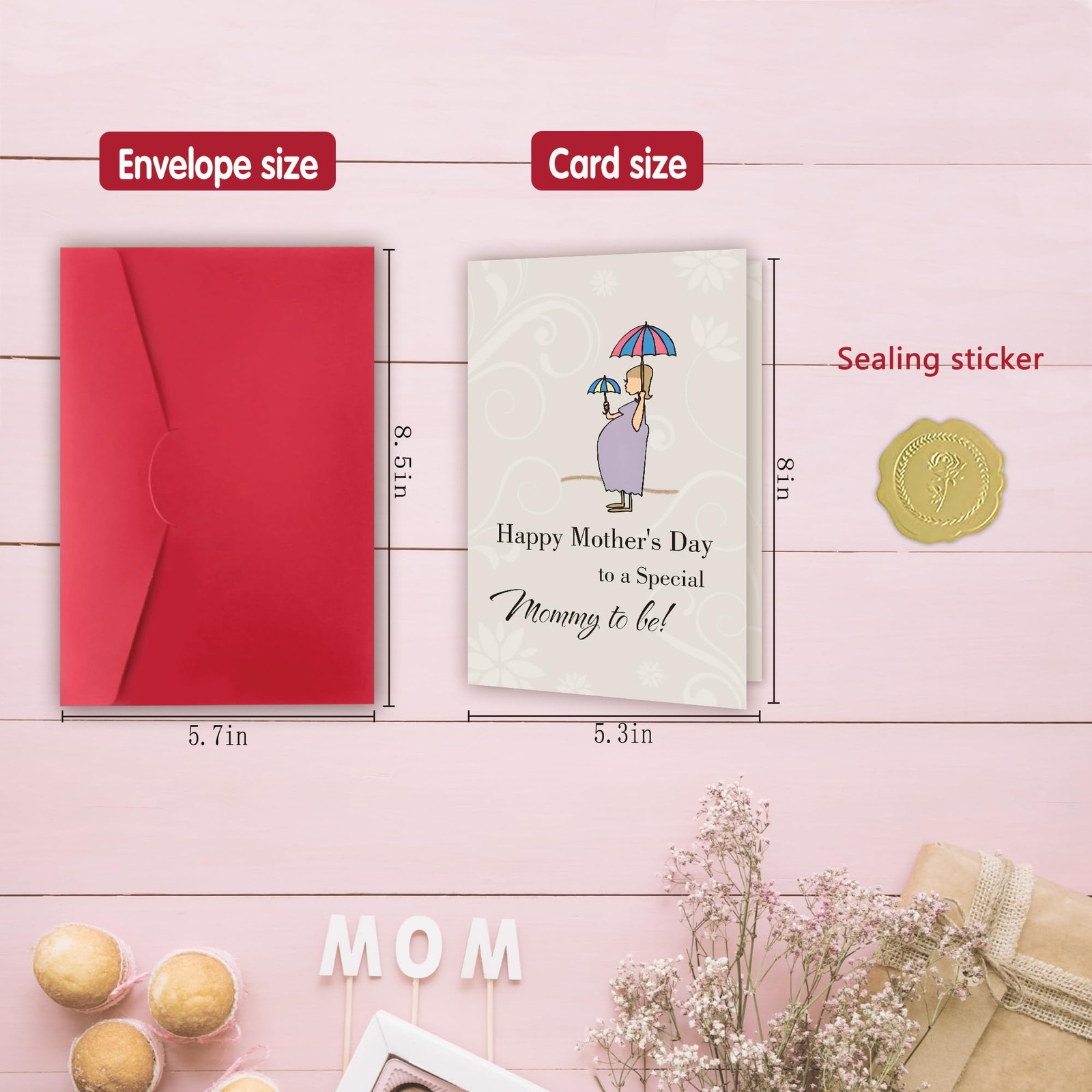 Mommy To Be Mother’s Day Card, Pregnant Mom Mothers Gifts, First Mothers Day
