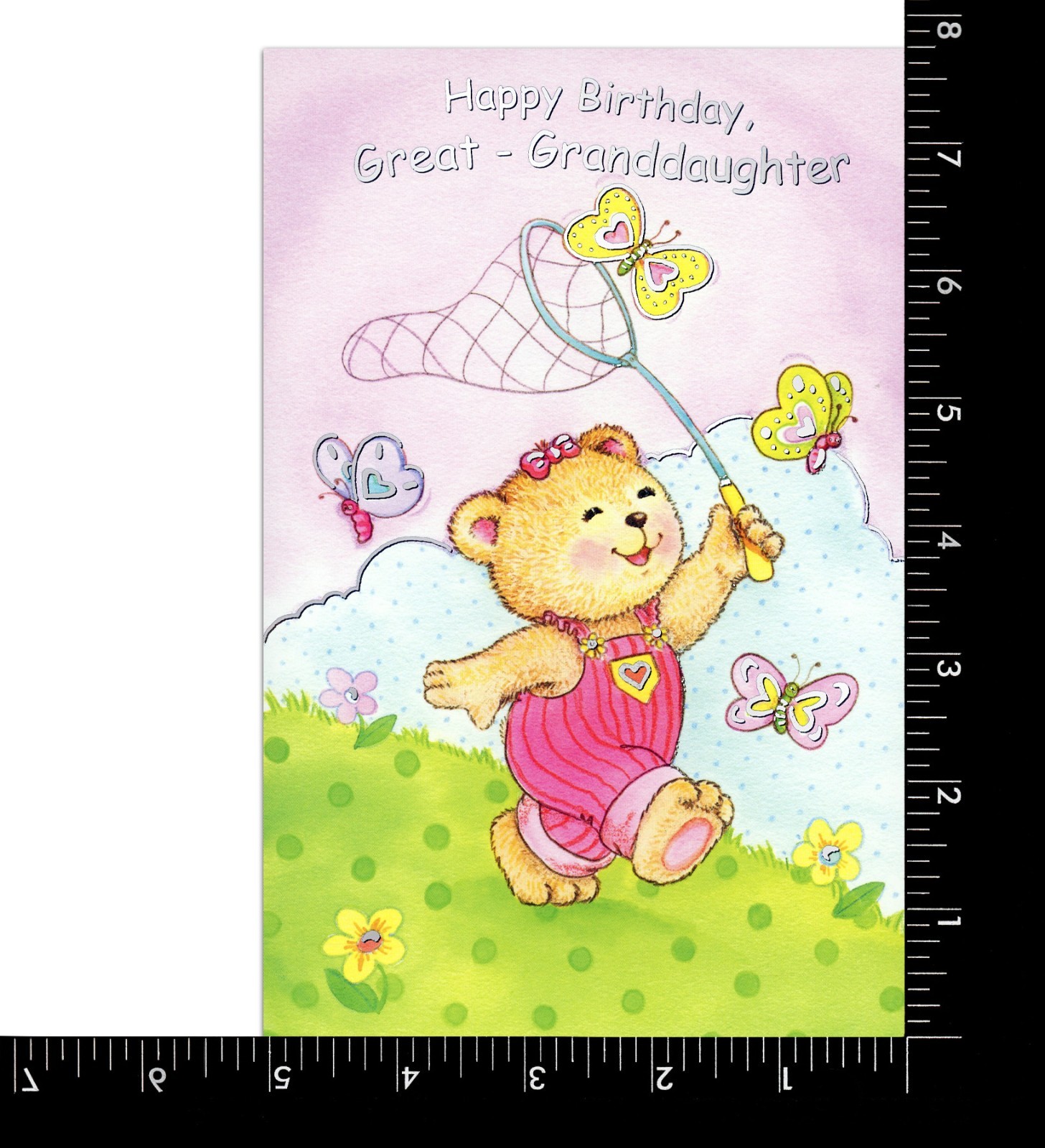 Cute BIRTHDAY Card FOR GREAT-GRANDDAUGHTER, Bear Clown by Popular Greetings +✉