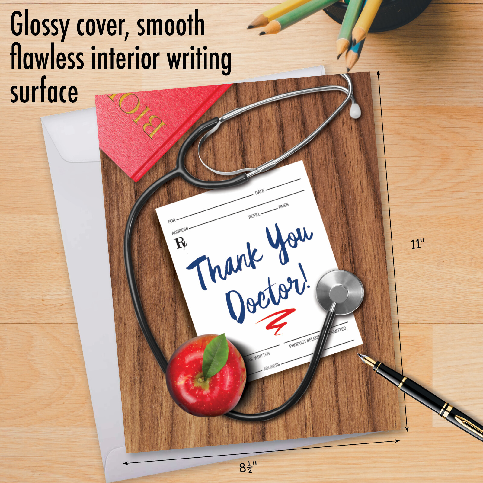 1 Big Thank You Greeting Card (8.5″ x 11″) – Doctor Gratitude J6351TYG